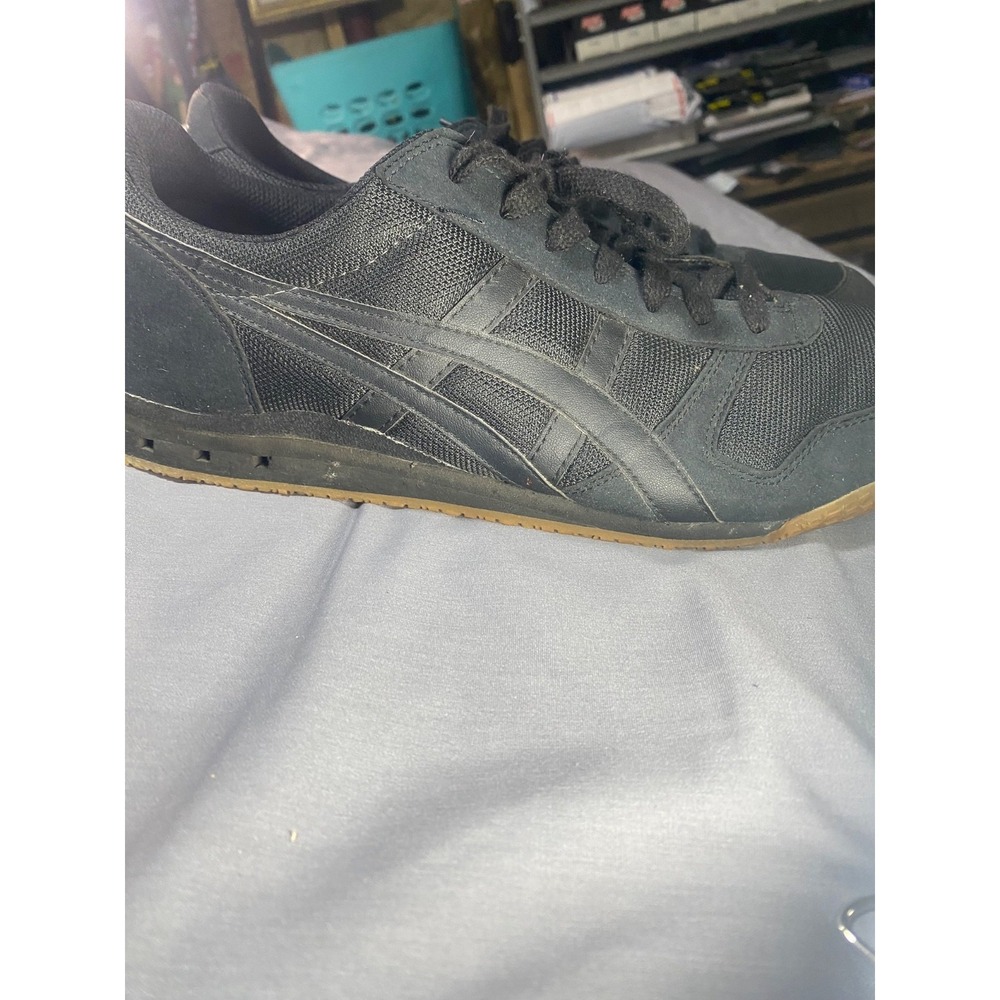 Tiger Black Casual Sneakers Men's Size 13 Gum Sole Lace Up Athletic Shoes